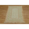 thumbnail image 3 of Casavani Cotton Handblock Printed Dhurrie Brown Living Room Floor Carpets Outdoor Rug 10x18 feet, 3 of 5