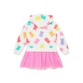 thumbnail image 5 of Valentine's Day Girls Graphic Hoodie Tutu Dress from Way To Celebrate, Sizes 4-16, 5 of 6
