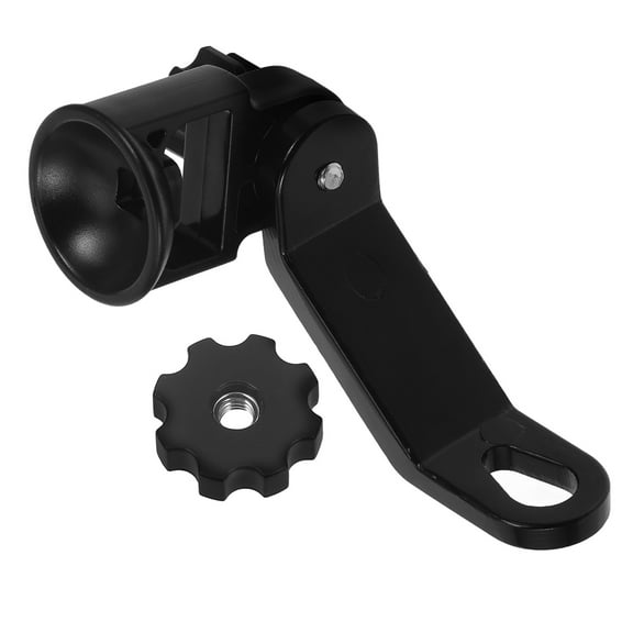 LEORX Motorcycle Rear View Mirror Mount Bracket Black Durable Extension Holder