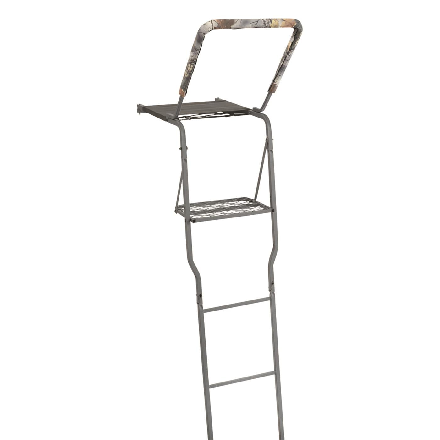 Guide Gear 15' Hunting Ladder Tree Stand with Shooting Rail, Elevated