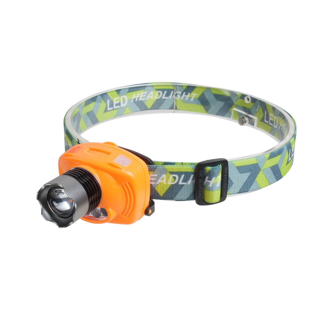 Battery Powered LED Headlamp Zoom Infrared Sensor Head Light Biking