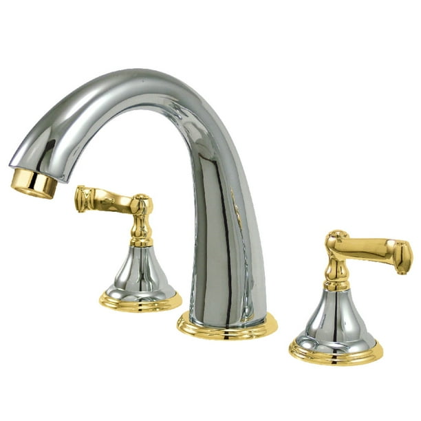 Kingston Brass KS5364FL Roman Tub Filler, Polished Chrome/Polished