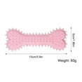 thumbnail image 2 of Dog Bone Teething Toy Bite-proof Rubber Dog Chewing Toy Bone Toy for Puppies, 2 of 10