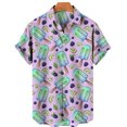 thumbnail image 3 of Camisas de helado divertidas con estampado 3D para hombre, camisas de playa de talla grande de manga corta de verano, blusas hawaianas con solapa para vacaciones, ropa para hombre, 3 of 5