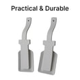 thumbnail image 2 of Lazer Lazy Shoe Helper Portable Sock Slider | Handled Shoe Horn | Shoe Lifting Helper Easy on Easy Off | for Men & Women | Universal Size - Grey (2 Pieces), 2 of 9