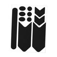 thumbnail image 3 of Bike Sticker, Bike Tape Decal Chainstay and Sticker for Mountain Road Bike Tubes Decorative Stickers Tape , Carbon Fiber Black, 3 of 6