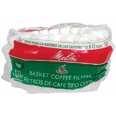 Melitta 629552 8 To 12 Cup White Basket Coffee Filters 100 Count