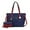 Navy Wine, variant on MKF Collection Andrys Vegan Leather Women's Tote Bag, Sleek Shoulder Purse Handbag & Wristlet Wallet 2 pcs by Mia K - Navy Light Blue
