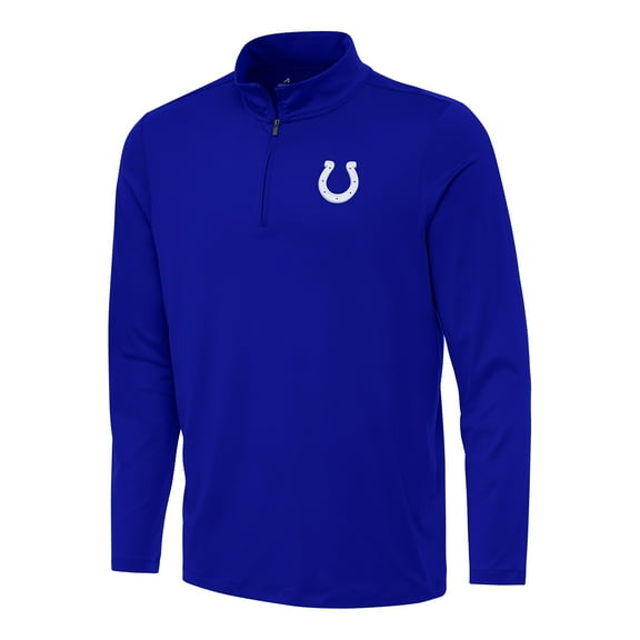 Men's Antigua Royal Indianapolis Colts Reprocess Quarter-Zip Top
