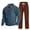 Blue-A#18085bb, variant on Hearthz Men's Sweatshirt Suit 2 Piece Outfit Corduroy Button Elbow Patch Henley Shirt and Cargo Pants Fall Winter Athletic Mens Jogging Suits 2 Piece Set