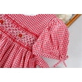 thumbnail image 3 of Laurenza's Toddler Girls Clothing Dress Red Gingham Smocked Dress  2T, 3 of 4