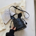 thumbnail image 2 of Bolso tipo cubo con forma de conejito para mujer, elegante bolso cruzado con correa ajustable, bolso diario de PU, 2 of 7