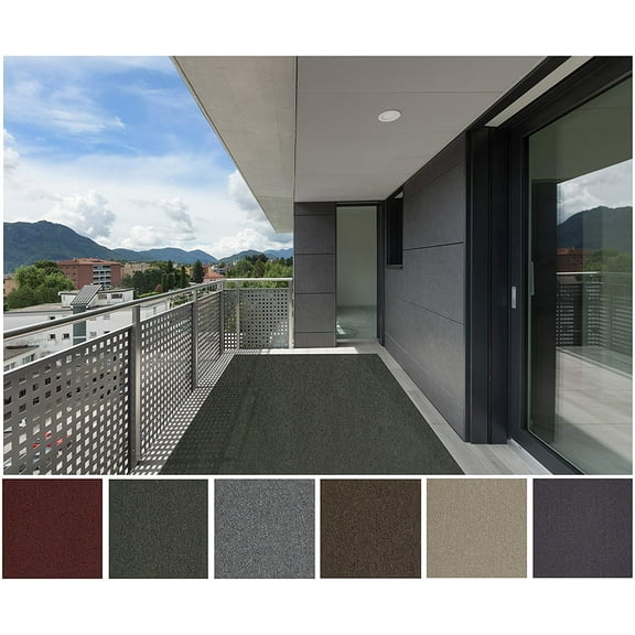 3x5' Verdigris - Indoor Outdoor Custom Cut Area Rug Carpet Runners with a Premium Fabric Finished Edges