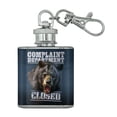 thumbnail image 1 of Complaint Department Closed Bear Stainless Steel 1oz Mini Flask Key Chain, 1 of 4