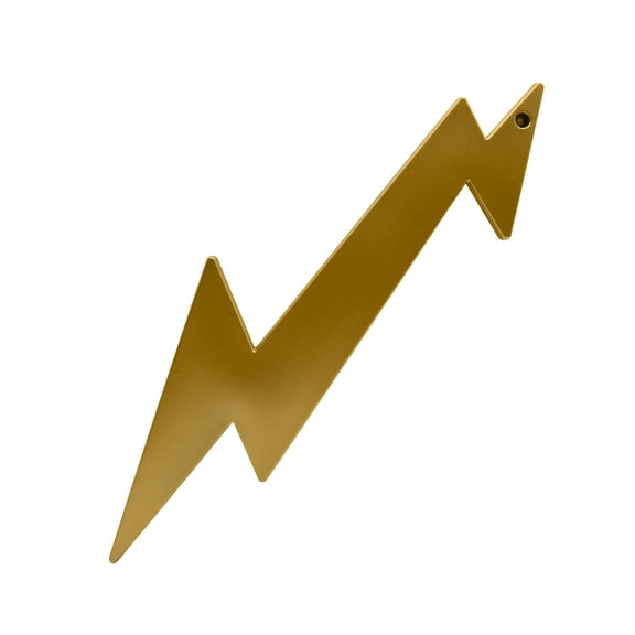 Nicky Bigs Novelties 19.5 Inch Gold Zeus Lightning Bolt Lightweight Plastic Thunderbolt Prop for Superhero Villain and Greek God Costumes Cosplay Theater Halloween Accessory for Adults