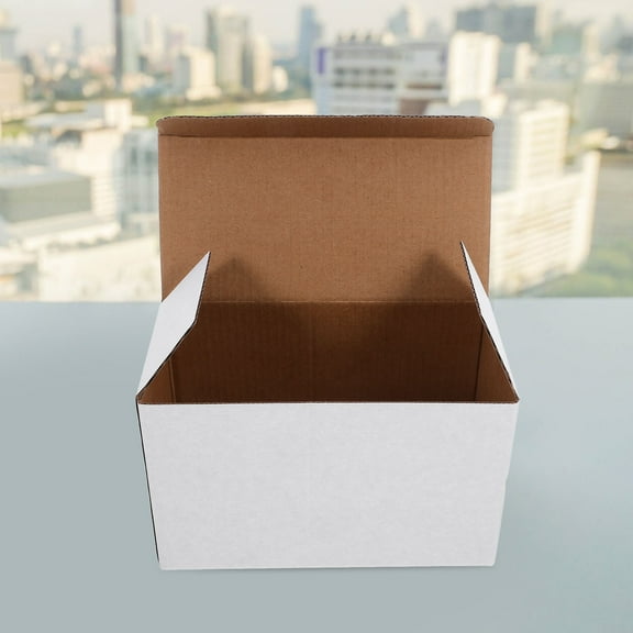 Niceauty 10Pcs Quick Assemble White Corrugated Boxes for Packing Moving with Divided Compartments