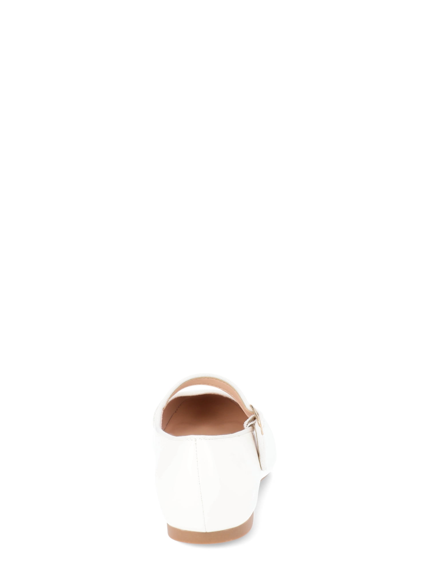 Time and Tru Women's Faux Leather Mary Jane Flats, Wide Width Available