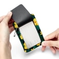 thumbnail image 7 of Square PU Leather Luggage Tags, 2 Pack, with Privacy Cover and Stainless Steel Ring - Suitable for Travel, Backpack, Handbag - Bag Tags, Handbag Tags Tropical Plants, 7 of 7