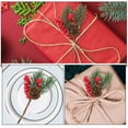 thumbnail image 4 of GOOHOCHY 12 piezas de tallos de bayas artificiales para árbol de Navidad, adornos de pino con bayas artificiales, 4 of 8