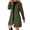 Army Green, variant on Women's Thick Stand Collar Single Breasted Fashion Trench Coat Fashion