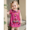 thumbnail image 5 of BemeyourBBs Boho Toddler Girls Summer Dress Bohemia Casual Floral Embroidery Square Neck Sleeveless Dress for Beach Party Cute Clothes, 5 of 9