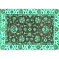 thumbnail image 1 of Ahgly Company Indoor Rectangle Oriental Turquoise Blue Traditional Area Rugs, 2' x 3', 1 of 4