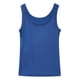 thumbnail image 4 of Camiseta sin mangas de cuello redondo y canalé para mujer - Camiseta informal ajustada sin mangas para combinar, tejido de punto elástico, tallas S-XXL, 4 of 5