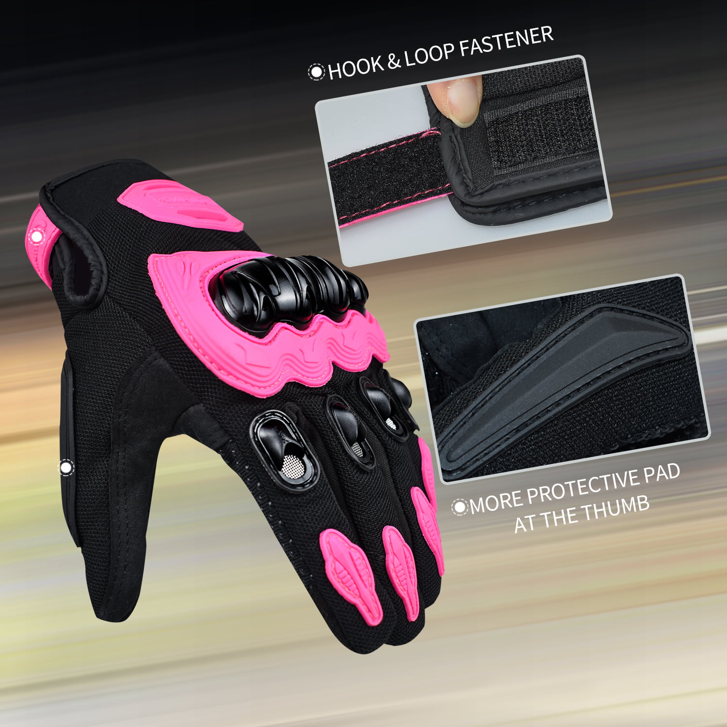 Details about   Scooter Dirt Bike Men Women Motoycycle Cycling Full Finger Gloves Touch Screen 