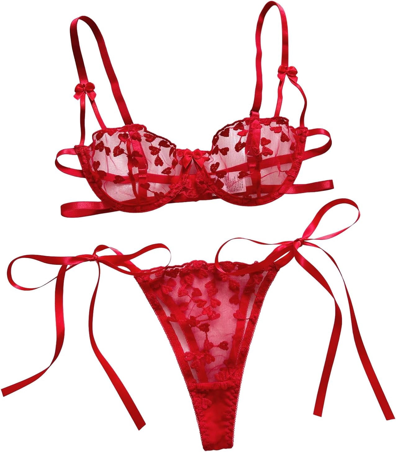 cute red bra