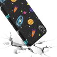 thumbnail image 5 of Moto E6 Case, Kaesar Slim Hybrid Dual Layer Shockproof Hard Cover Graphic Fashion Cute Colorful Silicone Skin Cover Armor Case for Moto E6 (Space), 5 of 5
