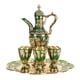 thumbnail image 2 of JUEGO DE TÉ PARA TÉ O CAFÉ, JUEGO DE TAZAS DE CAFÉ DE COBRE TURCO DE ALEACION DE ZINC VINTAGE, KIT DE OLLA DE VINO DE METAL PARA BAR EN Casa, Fiesta de Té, Cumlearimos,, 2 of 7