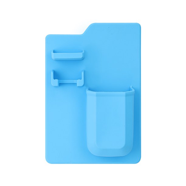 Soporte para cepillos de dientes para baño, soporte para cepillos de dientes de silicona, soporte para maquinilla de afeitar para ducha, adhesivo para colgar en la pared, cepillo de dientes, organizador de almacenamiento para baño con tecnología de agarre de silicona Ormromra CPB-DE-SSW150-2
