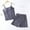 Dark Gray, variant on Women Cami Pajamas Set Spaghetti Strap Sleepwear Summer Loungewear Lightweight 2 Piece Nightwear Homewear Pjs