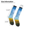 thumbnail image 2 of KLL Blooming Sunflower Field Print Cool Socks Men's Women's Crew Socks Funny Crazy Novelty Stockings, 2 of 6