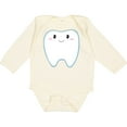 thumbnail image 3 of Inktastic Cute Tooth Boys or Girls Long Sleeve Baby Bodysuit, 3 of 5