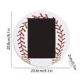 thumbnail image 3 of Sokhug Wooden Sports Photo Frame for 4x6 Inch Photos, Baseball Theme, 8.2x8.2 Inches, Multicolor, 3 of 6