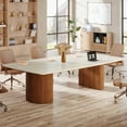 thumbnail image 5 of Tribesigns 6.56 ft Conference Table, Large Rectangle Meeting Table for 8-10 People (Without Chair), 5 of 7