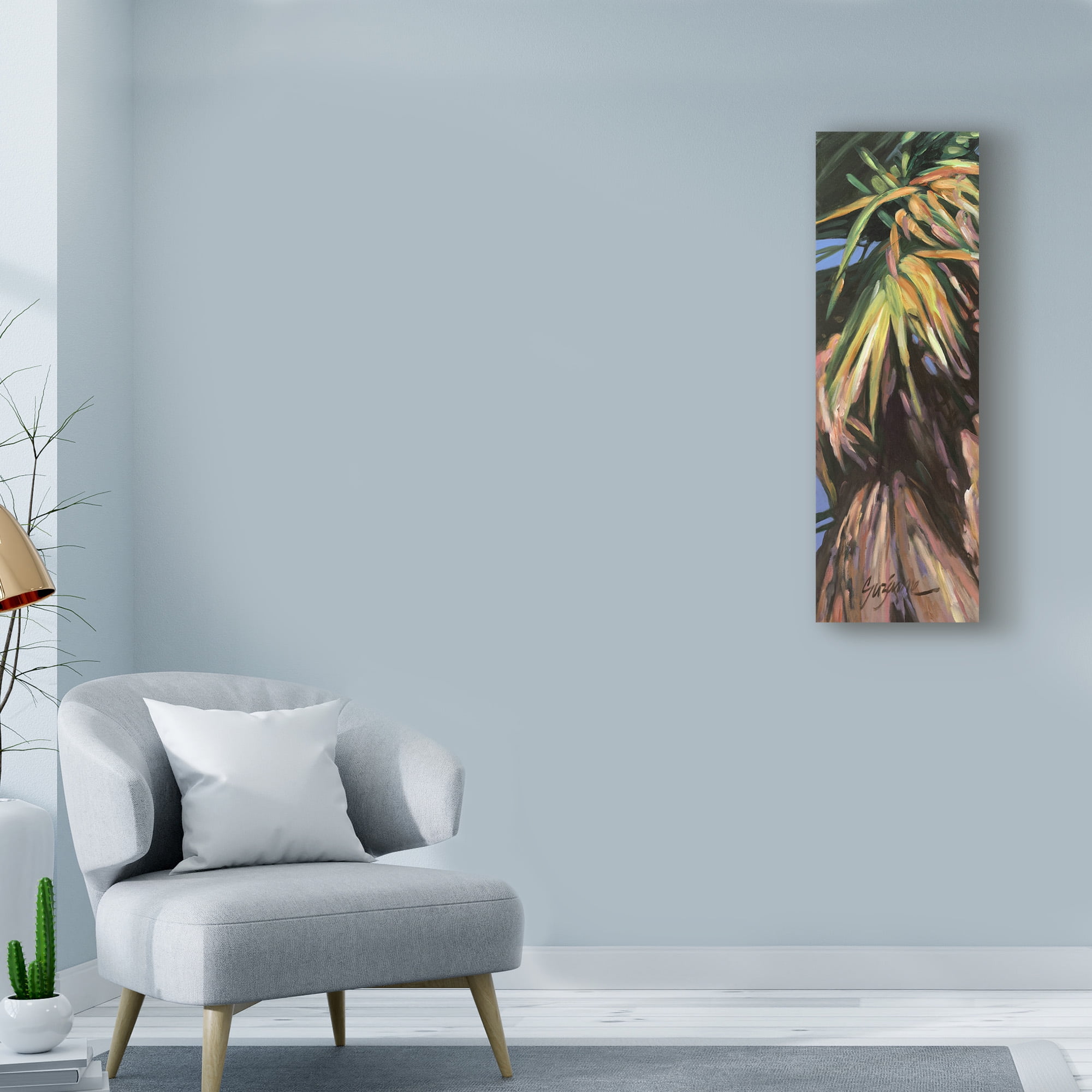 Trademark Fine Art 'Wild Palm I' Canvas Art by Suzanne Wilkins