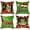 Green, variant on Christmas Decorative Throw Pillow Cover, Xmas Cushion Covers, Green Face Pack of 2 Pillowcase Only (Green Face, 18 x 18 Inch)
