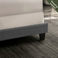thumbnail image 4 of Lammaloe King Size Platform Bed Frame with Wingback Diamond Upholstered Headboard, Silver, King, 4 of 9
