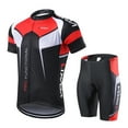 thumbnail image 1 of Chaqueta ciclismo Hombres transpirable de secado rápido cómodo Jersey de manga corta + Shorts rellen Lixada Chaqueta ciclismo, 1 of 7