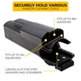 thumbnail image 2 of Windows101 Window Cleaning Side Bucket on a Belt Holster Holds 3 Squeegees and a Washer (Black W/Tools), 2 of 6