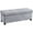 Gray, variant on Ornavo Home 43 Inch Folding Storage Ottoman with Storage Bench, Long Large Storage Ottoman Bench, Storage Chest, Foot Rest Stool, Bedroom Bench with Storage