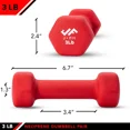 thumbnail image 5 of JFIT Neoprene Dumbbell (Set of 2), 3 LBS, 5 of 7