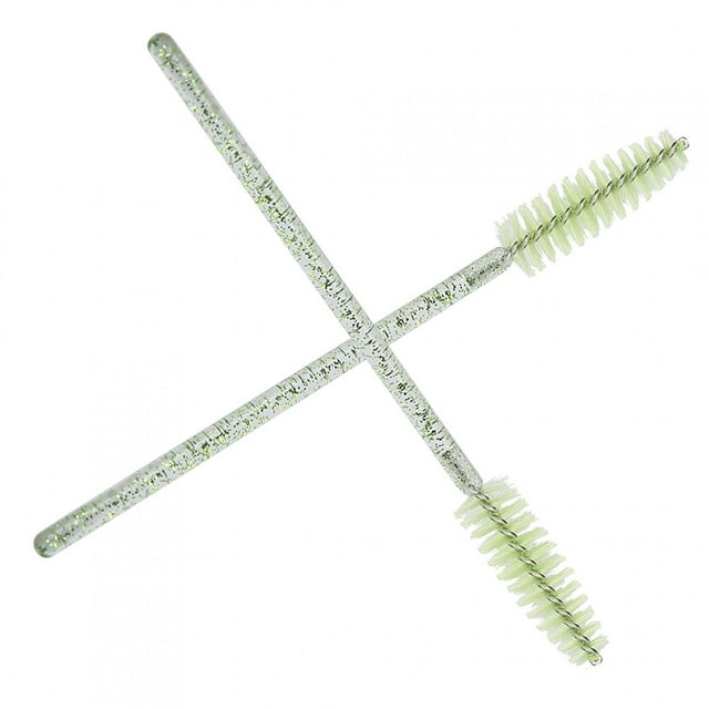 Disposable Nylon Makeup Brush Eyelash Eyebrow Wands Portable Set for Eyelashes 50pcs