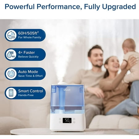 Levoit - Classic 300S 1.58 Gallon Smart Ultrasonic Humidifier - Blue