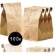 thumbnail image 1 of 265 X 170 Mm Kraft Paper Mini/small Bags Paper Bags Packaging Bags Kraft Paper Bags Bread Bags Gift Bags Gift Bags (100x Bags), 1 of 5