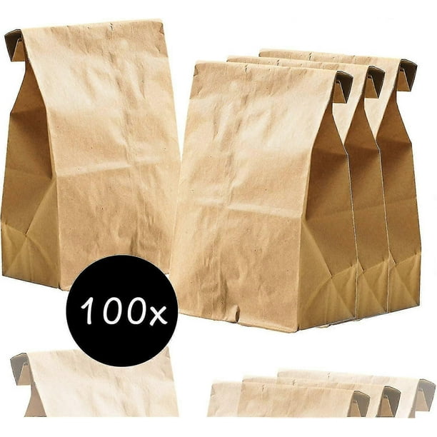 265 X 170 Mm Kraft Paper Mini/small Bags Paper Bags Packaging Bags Kraft Paper Bags Bread Bags Gift Bags Gift Bags (100x Bags)