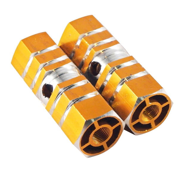 Wosthever 1 par Universal bicicleta Hexagonal pie clavija eje pedales piezas BMX bicicleta Pedal pie clavijas aleación de aluminio clavijas Ciclismo oro