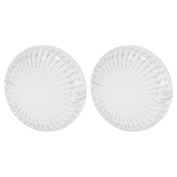 2pcs White Motorcycle LED Turn Signals Covers Light Lens Cover for Yamaha V-Star 650 1998-2011